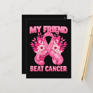 My Friend Beat Cancer Holiday Postcard