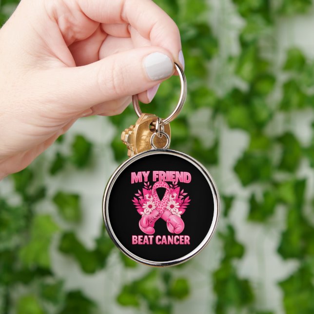 My Friend Beat Cancer Key Ring (Hand)
