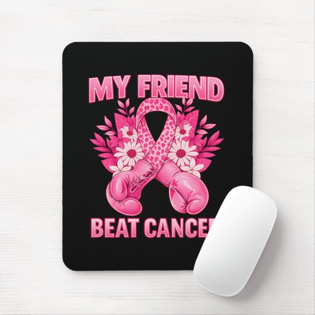 My Friend Beat Cancer Mouse Mat (With Mouse)