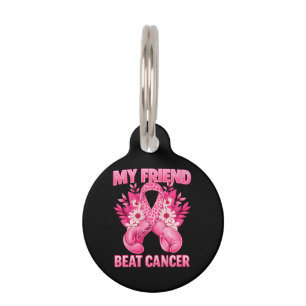 My Friend Beat Cancer Pet Tag