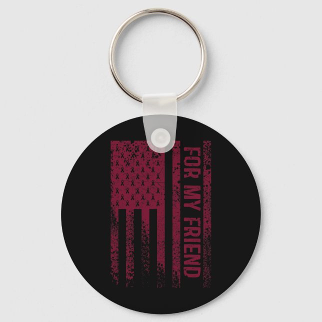 My Friend Brain Aneurysm Awareness  Key Ring (Front)