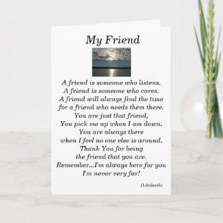My Friend Card