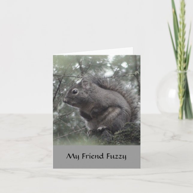 My Friend Fuzzy Card (Front)