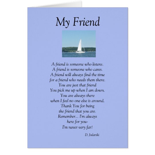 My Friend Greeting Card