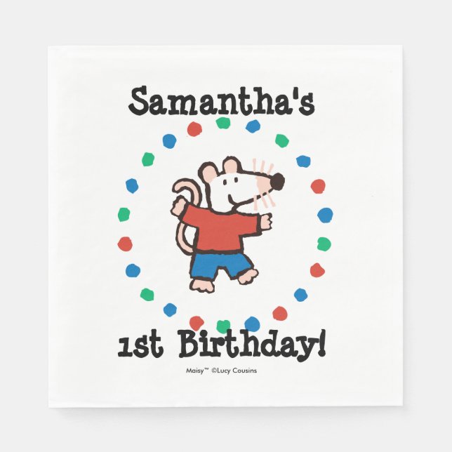 My Friend Maisy Birthday Napkin (Front)