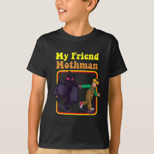 My Friend Mothman Fun Retro Cryptid Creatures Mons T-Shirt