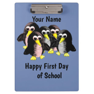 My friend the penguin ,Personalised  for kids Clipboard
