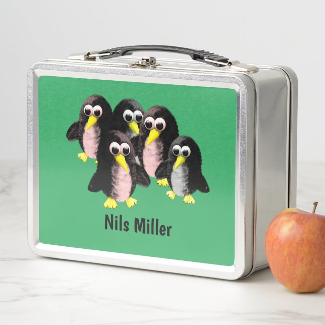 My friend the penguin ,Personalised  for kids   Me Metal Lunch Box (In Situ)