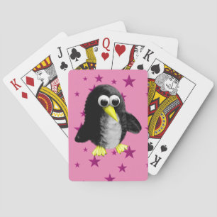 My friend the penguin playing cards