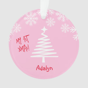MY FRIST CHRISTMAS ORNAMENT FOR BABY GIRL