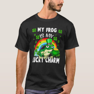 My Frog Is My Lucky Charm Happy St Patricks Day T-Shirt