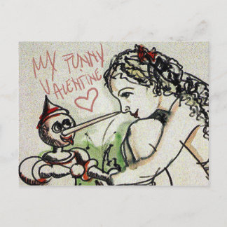 my funny valentine holiday postcard