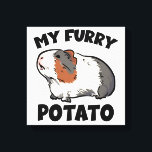 My furry potato guinea pig canvas print<br><div class="desc">funny design for guinea pig lovers</div>
