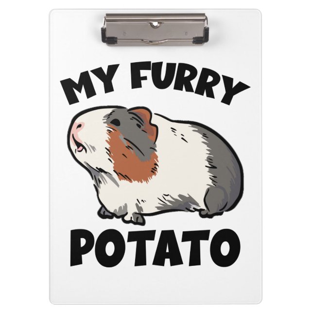 My furry potato guinea pig clipboard (Front)