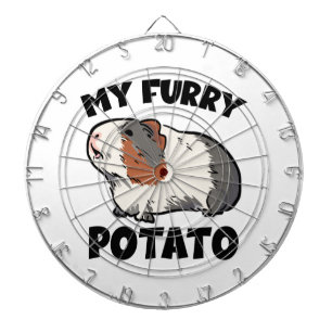 My furry potato guinea pig dartboard
