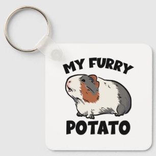 My furry potato guinea pig key ring
