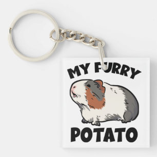 My furry potato guinea pig key ring