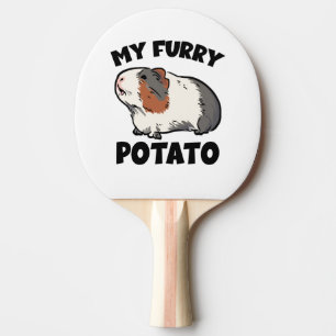 My furry potato guinea pig ping pong paddle