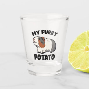 My furry potato guinea pig shot glass