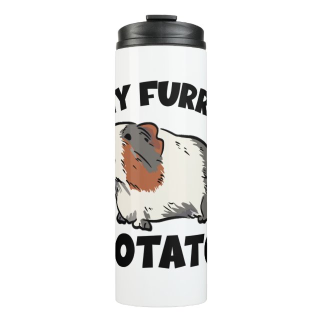 My furry potato guinea pig thermal tumbler (Front)
