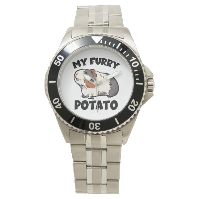 My furry potato guinea pig watch (Front)