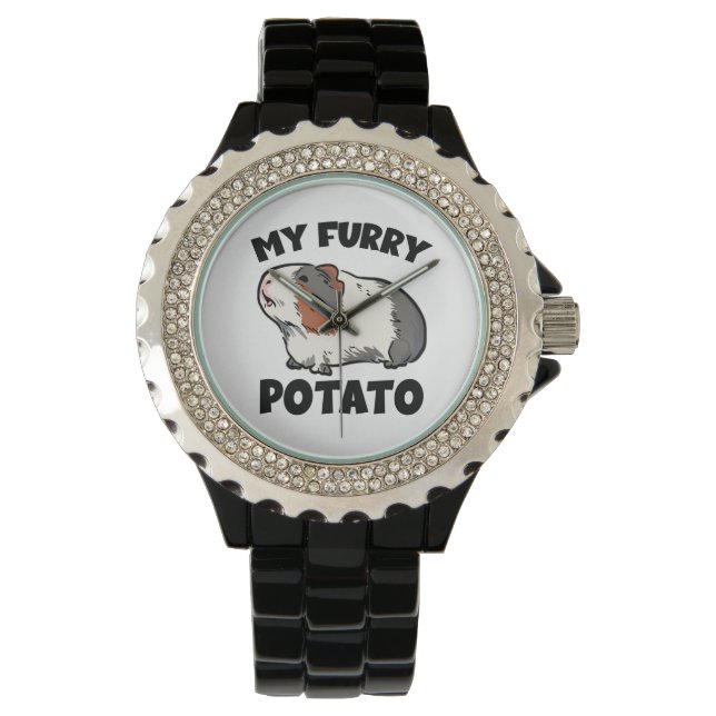 My furry potato guinea pig watch (Front)
