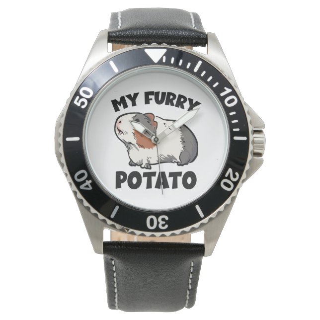 My furry potato guinea pig watch (Front)