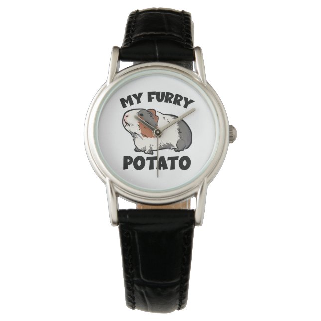 My furry potato guinea pig watch (Front)