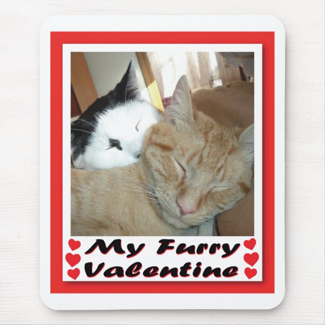My Furry Valentine Mouse Mat (Front)