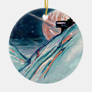 My Future Home in Space Ceramic Tree Decoration