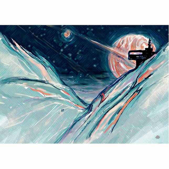 My Future Home in Space Photo Sculpture Magnet (Front)