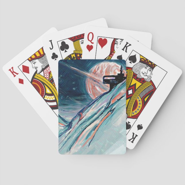 My Future Home in Space Playing Cards (Back)