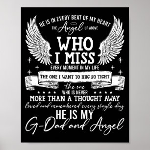 My G-dad Is My Guardian Angel In Heaven, Grief To Poster