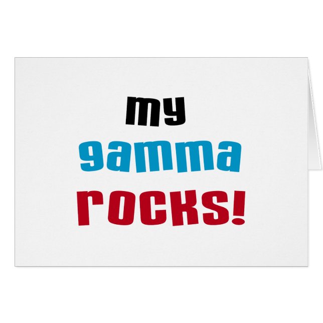 My Gamma Rocks T-shirts and Gifts (Front Horizontal)