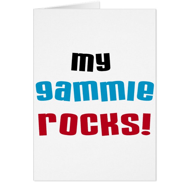 My Gammie Rocks T shirts and Gifts (Front)
