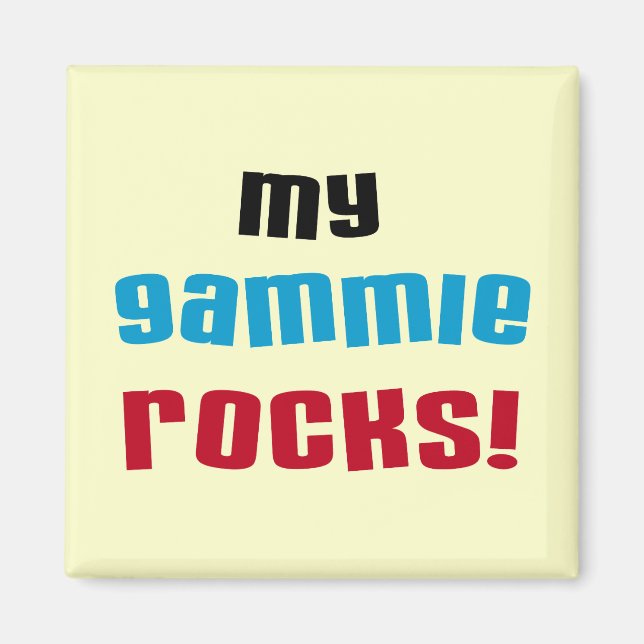 My Gammie Rocks T shirts and Gifts Magnet (Front)