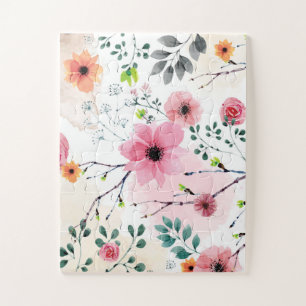 My Garden Flowers (watercolor technique) Jigsaw Puzzle