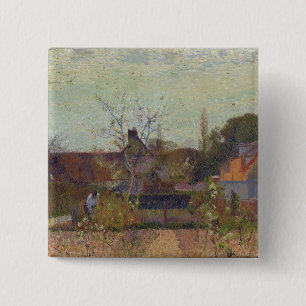 My Garden in Spring 15 Cm Square Badge
