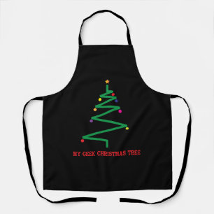My Geek Christmas Tree Apron