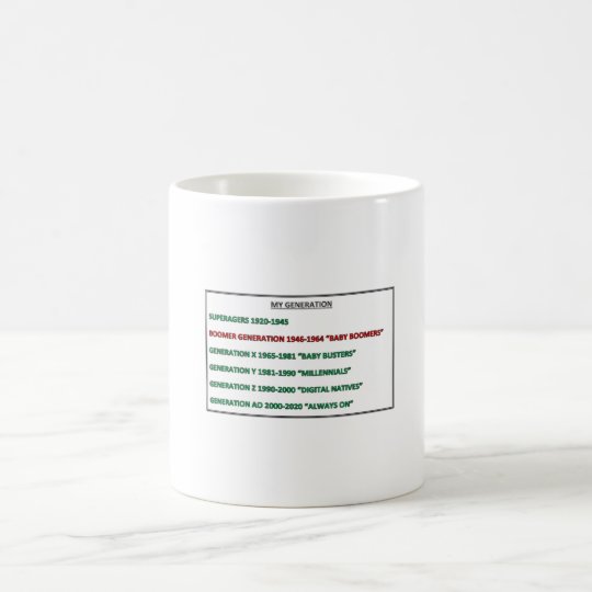 My generation BOOMER mug