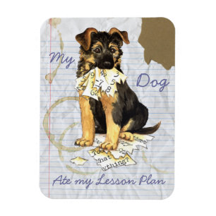 My German Shepherd Ate My Lesson Plan Magnet