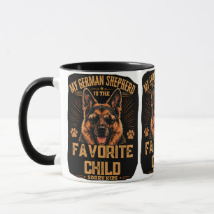 My German Shepherd Is The Favourite Child Mug