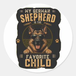 My German Shepherd Is The Favourite Child Sticker