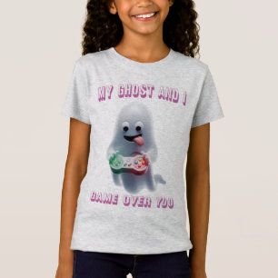 My Ghost and I - Gamer Ghost Funny Spooky T-Shirt