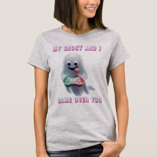My Ghost and I - Gamer Ghost Funny Spooky T-Shirt