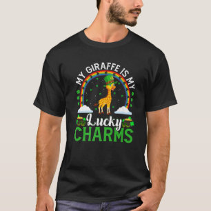 My Giraffe Is My Lucky Charms Funny Giraffe St Pat T-Shirt