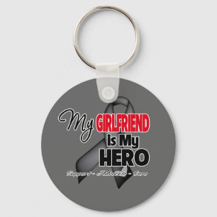My Girlfriend is My Hero - Skin Cancer Key Ring