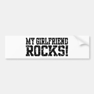 My Girlfriend Rocks Bumper Sticker