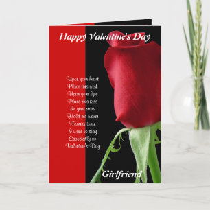 My girlfriend valentines holiday card