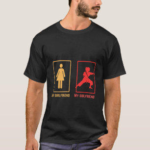 My girlfriend vs your girlfriend   karate T-Shirt